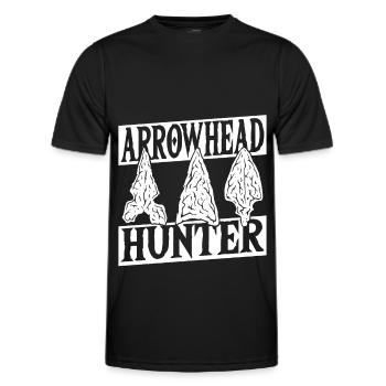 Pfeilspitzenjagd Pfeilspitzen-Jagd Pfeilspitzen-Sa - Männer Funktions-T-Shirt - Schwarz - Vorne - AI Model Male 178 dark (178cm)