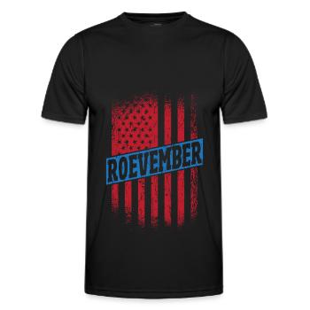 Roevember Election November Politic - Men's Functional T-Shirt - black - Front - AI Model Male 178 dark (178cm)