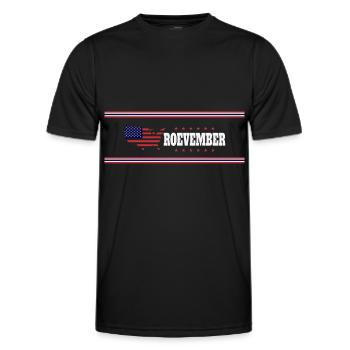 Roevember Election November Politic - Men's Functional T-Shirt - black - Front - AI Model Male 178 dark (178cm)
