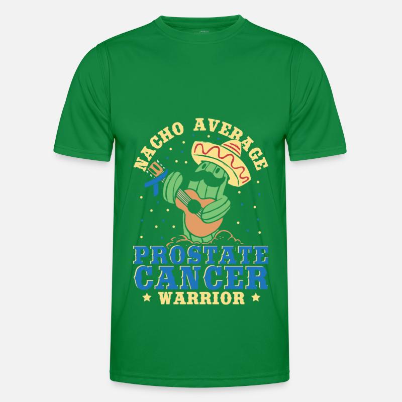 Nacho Average Prostate Cancer Warrior Light Blue Men's Functional T-Shirt