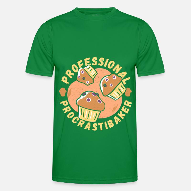 Professional Procrastibaker Baker Baking Bakery Männer Funktions-T-Shirt