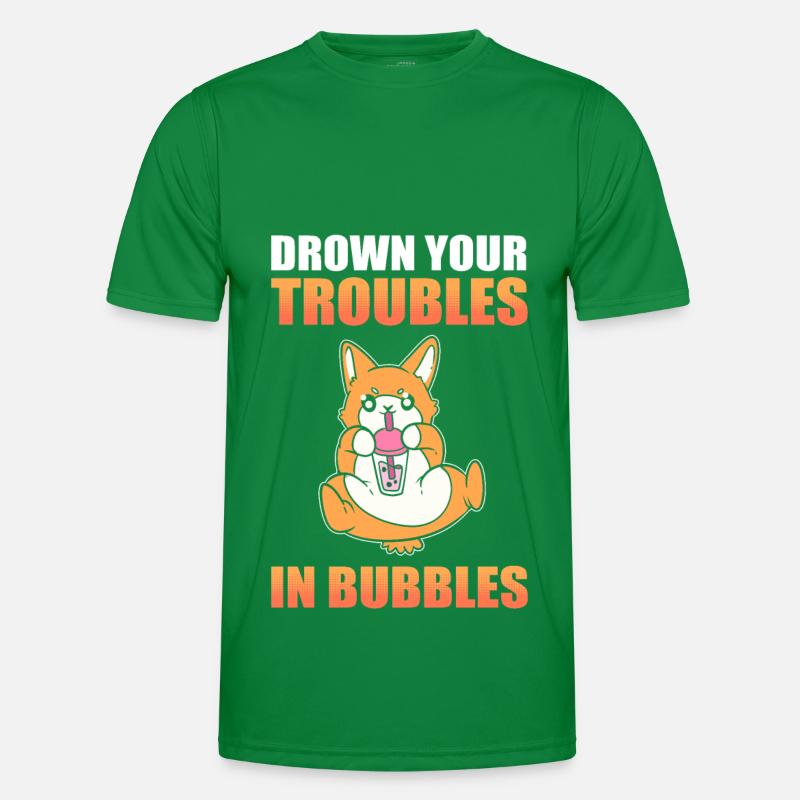 Drown Your Troubles In Bubbles Boba Tea Bubble Tea Men's Functional T-Shirt