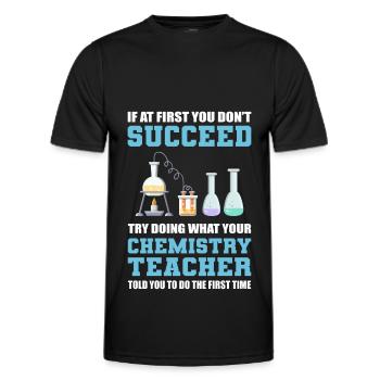Chemistry Teacher Science Teacher - Männer Funktions-T-Shirt - Schwarz - Vorne - AI Model Male 178 dark (178cm)