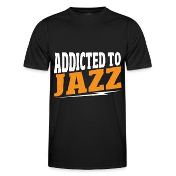 Accro au jazz jazz musique jazz jazz auditeur - T-shirt sport Homme - noir - Devant - AI Model Male 178 dark (178cm)