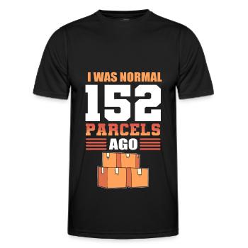 Travailleurs des postes Facteurs Postes - T-shirt sport Homme - noir - Devant - AI Model Male 178 dark (178cm)