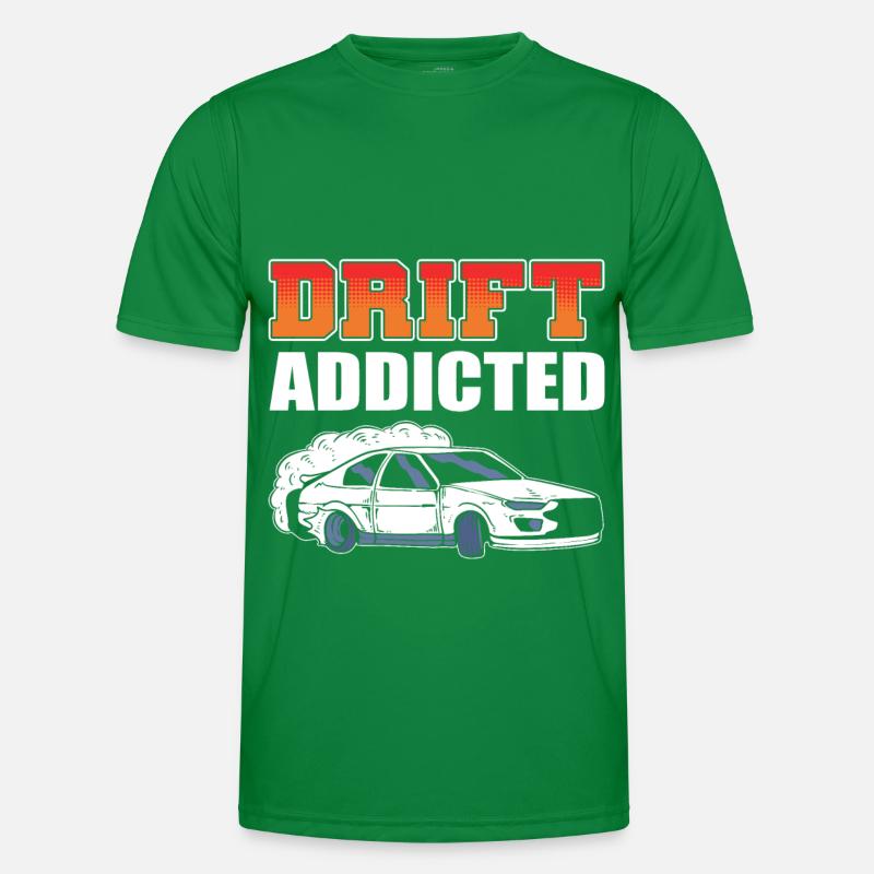 Course de voitures de drift accro à la dérive T-shirt sport Homme
