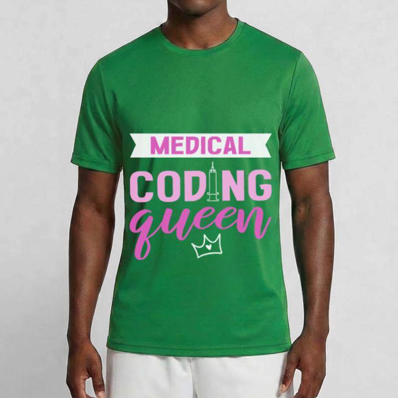 Medical Coding Queen Clinical Coder Medical Coder Männer Funktions-T-Shirt