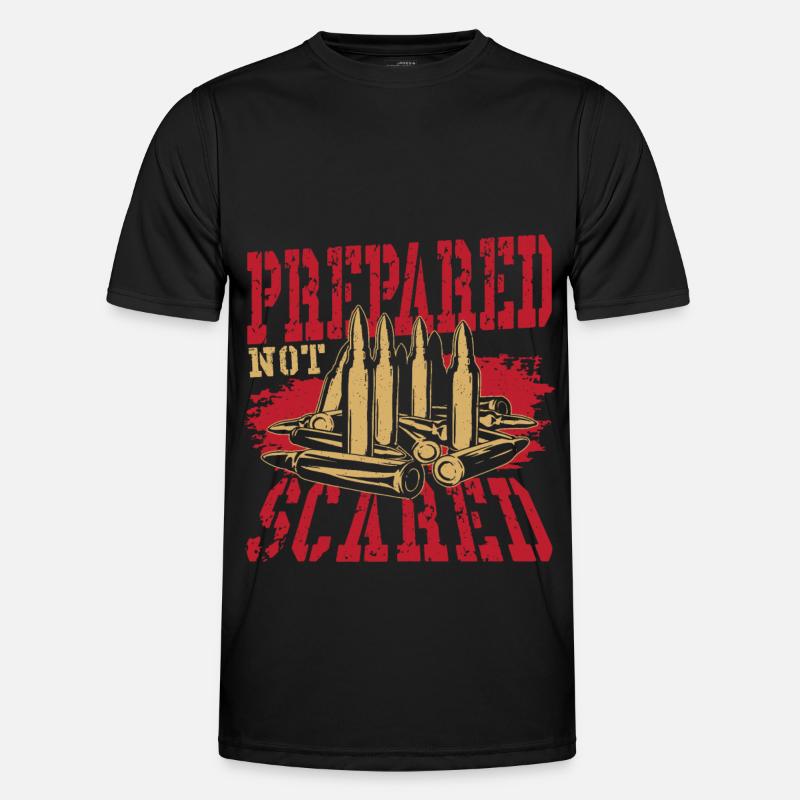 Prepared Not Scared 2nd Amendment - Men's Functional T-Shirt - black