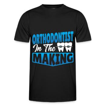 Kieferorthopäde in der Ausbildung - Männer Funktions-T-Shirt - Schwarz - Vorne - AI Model Male 178 dark (178cm)