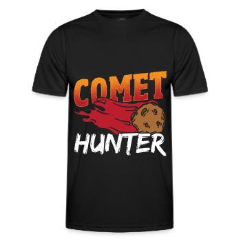 Carte de la constellation d’astronomie Comet Hunter - T-shirt sport Homme - noir - Devant - AI Model Male 178 dark (178cm)
