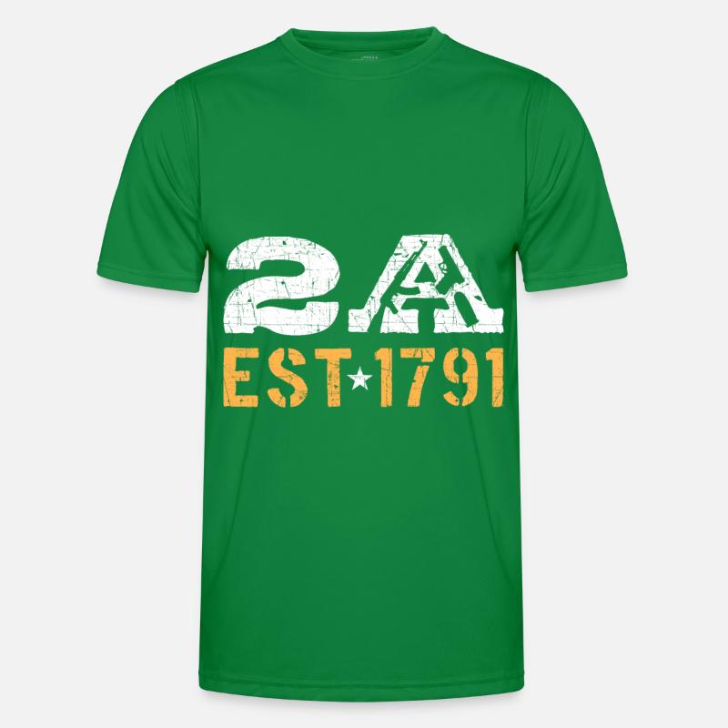 2A Est. 1791 2nd Amendment Men's Functional T-Shirt