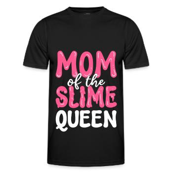 Mutter der Schleimkönigin Schleim Diy - Männer Funktions-T-Shirt - Schwarz - Vorne - AI Model Male 178 dark (178cm)