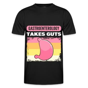La gastroentérologie a besoin d’intestins gastroentérologue - T-shirt sport Homme - noir - Devant - AI Model Male 178 dark (178cm)