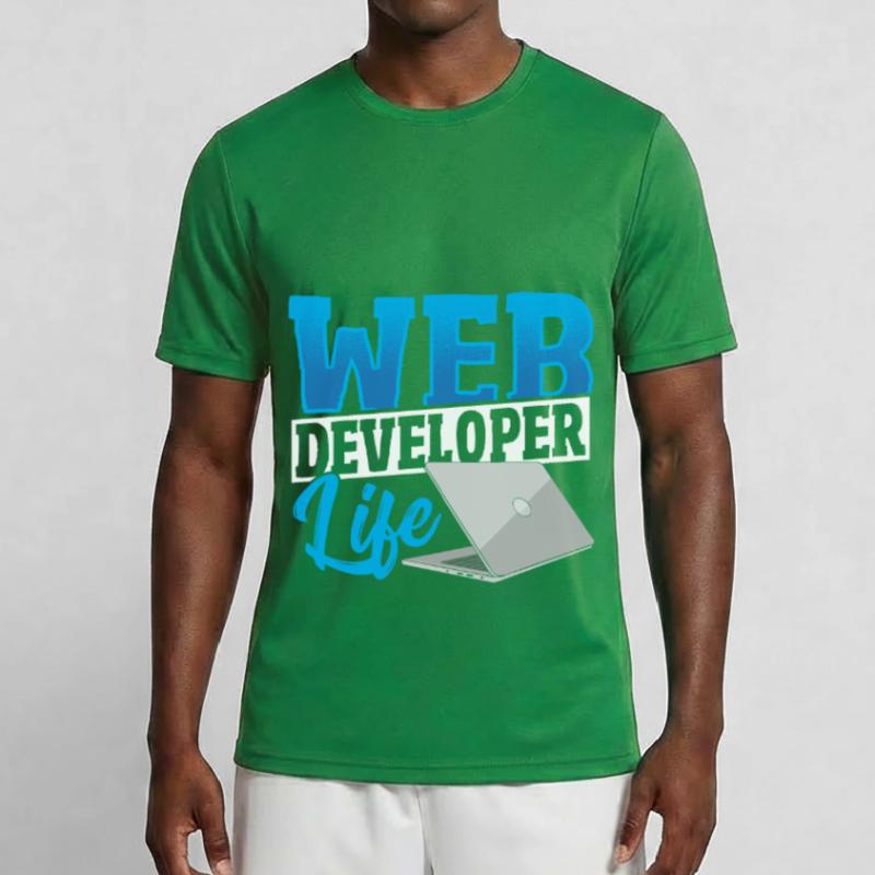 Web Developer Life Web Developer Programmer Männer Funktions-T-Shirt