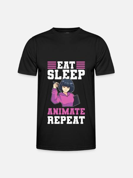 Visueller Künstler Animieren 3D-Kunst Essen - Männer Funktions-T-Shirt - Schwarz