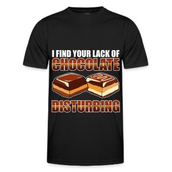 Schokoriegel Junk Food Sugar Chocolate Buddies - Männer Funktions-T-Shirt - Schwarz - Vorne - AI Model Male 178 dark (178cm)