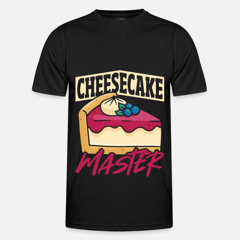Cheese Eater Sweets Cheesecake - Men's Functional T-Shirt - black