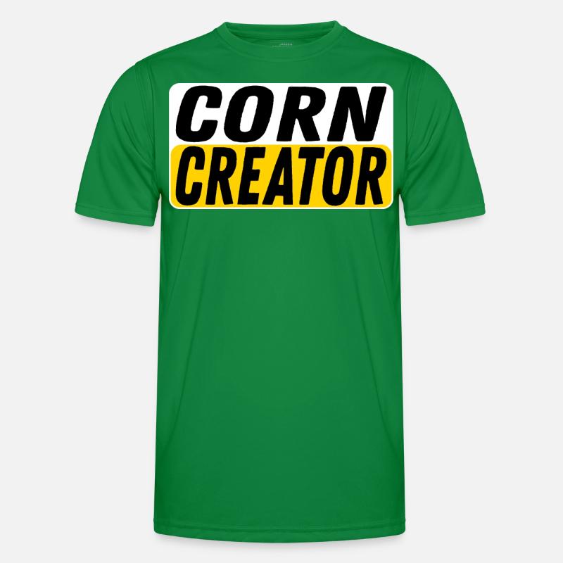 Corn Creator Mais Bauer Bäuerin Landwirte Männer Funktions-T-Shirt