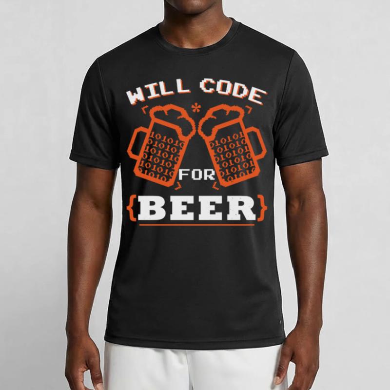 Will Code For Beer Men's Functional T-Shirt