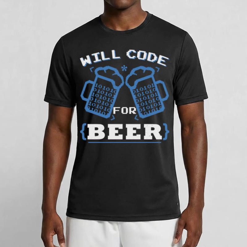 Will Code pour la bière | Codage du programmeur T-shirt sport Homme