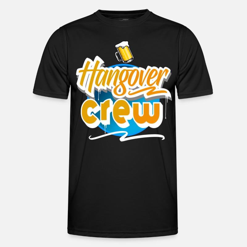 Hangover Crew - Männer Funktions-T-Shirt - Schwarz