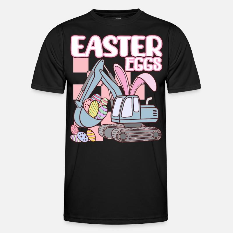 Easter eggs - Männer Funktions-T-Shirt - Schwarz