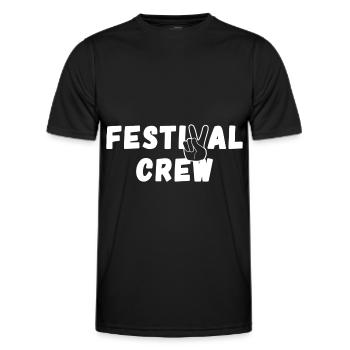 ÉQUIPE DU FESTIVAL - T-shirt sport Homme - noir - Devant - AI Model Male 178 dark (178cm)