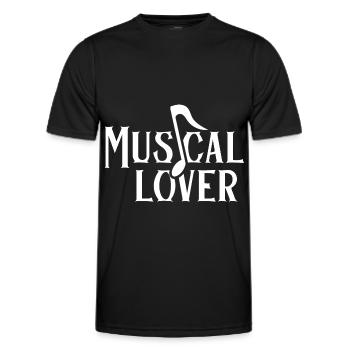 Musical Liebhaber Festival Musicals Musik Fest - Männer Funktions-T-Shirt - Schwarz - Vorne - AI Model Male 178 dark (178cm)
