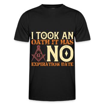 Freimaurer Winkel & Zirkel FREEMASON Prince Hall - Männer Funktions-T-Shirt - Schwarz - Vorne - AI Model Male 178 dark (178cm)