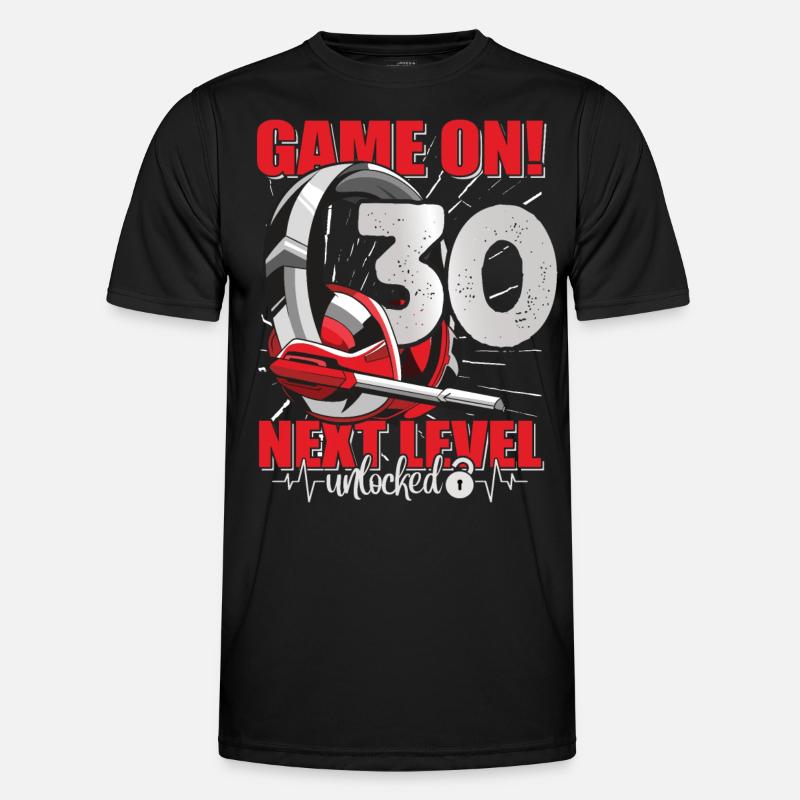 Next Level unlocked 30. Geburtstag Herren Gaming Männer Funktions-T-Shirt