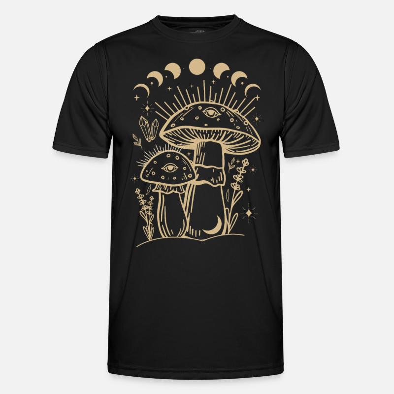 Boho Pilze & Minimalismus Goblincore Aesthetic Männer Funktions-T-Shirt