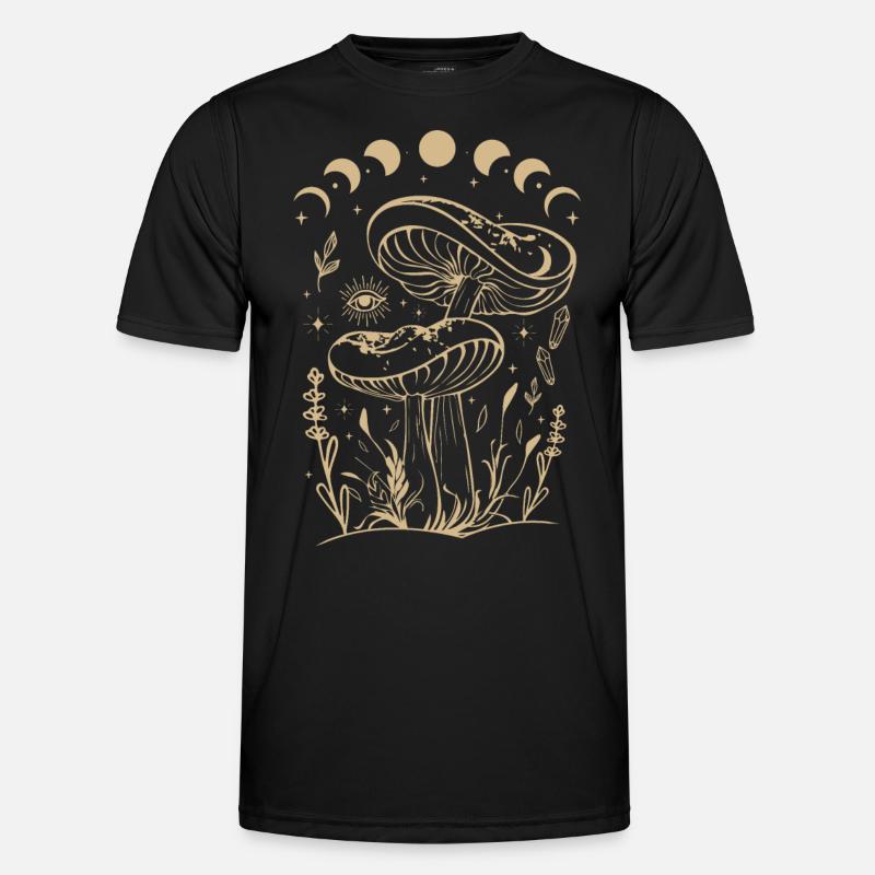 Champignons Boho & Minimalisme Goblincore Esthétique T-shirt sport Homme