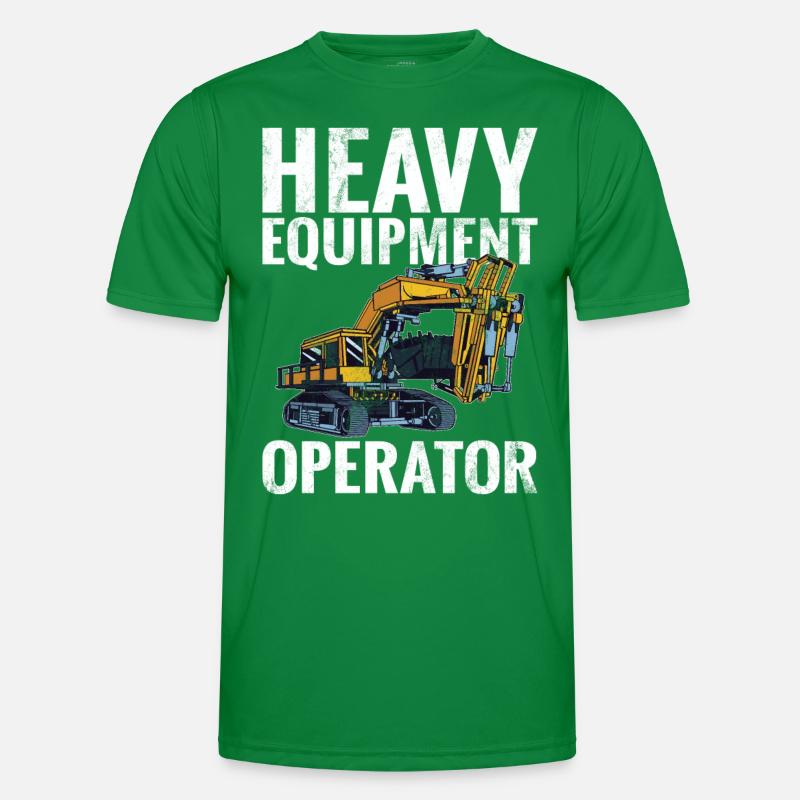 Funny construction workers & construction site excavator drivers Men's Functional T-Shirt
