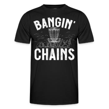 Lustiges Disc Golf & Ultimate Frisbee Spieler - Männer Funktions-T-Shirt - Schwarz - Vorne - AI Model Male 178 dark (178cm)