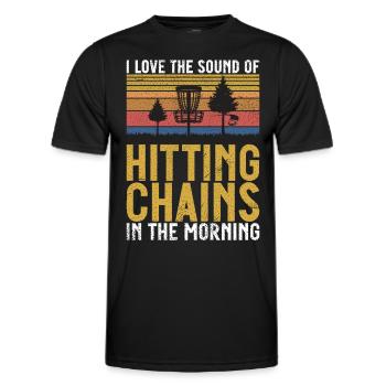 Lustiges Disc Golf & Ultimate Frisbee Spieler - Männer Funktions-T-Shirt - Schwarz - Vorne - AI Model Male 178 dark (178cm)
