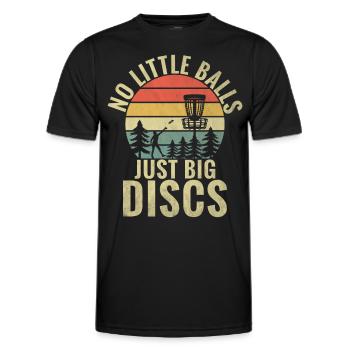 Lustiges Disc Golf & Ultimate Frisbee Spieler - Männer Funktions-T-Shirt - Schwarz - Vorne - AI Model Male 178 dark (178cm)