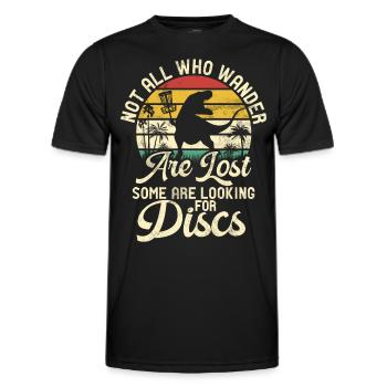 Lustiges Disc Golf & Ultimate Frisbee Spieler - Männer Funktions-T-Shirt - Schwarz - Vorne - AI Model Male 178 dark (178cm)