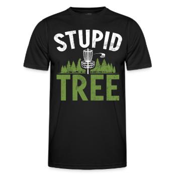 Lustiges Disc Golf & Ultimate Frisbee Spieler - Männer Funktions-T-Shirt - Schwarz - Vorne - AI Model Male 178 dark (178cm)
