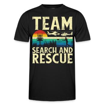 Lustiges Disc Golf & Ultimate Frisbee Spieler - Männer Funktions-T-Shirt - Schwarz - Vorne - AI Model Male 178 dark (178cm)