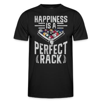 Billard Lustiger Spruch & Herren Snooker Design - Männer Funktions-T-Shirt - Schwarz - Vorne - AI Model Male 178 dark (178cm)