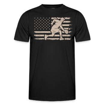 Men's Pickleball Sports Funny Pickleball Design - Men's Functional T-Shirt - black - Front - AI Model Male 178 dark (178cm)