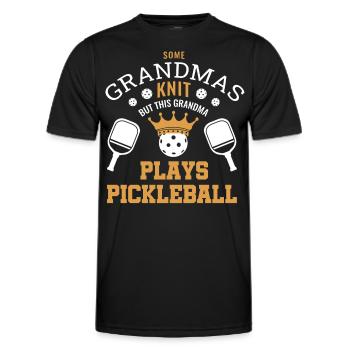 Men's Pickleball Sports Funny Pickleball Design - Men's Functional T-Shirt - black - Front - AI Model Male 178 dark (178cm)
