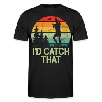 Ultimate Frisbee & Disc Golf Frisbee Design - Männer Funktions-T-Shirt - Schwarz - Vorne - AI Model Male 178 dark (178cm)