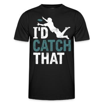 Ultimate Frisbee & Disc Golf Frisbee Design - Männer Funktions-T-Shirt - Schwarz - Vorne - AI Model Male 178 dark (178cm)