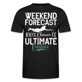 Ultimate Frisbee & Disc Golf Frisbee Design - Männer Funktions-T-Shirt - Schwarz - Vorne - AI Model Male 178 dark (178cm)