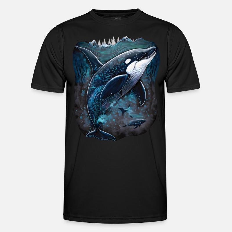 Observation colorée des orques Observation des orques T-shirt sport Homme