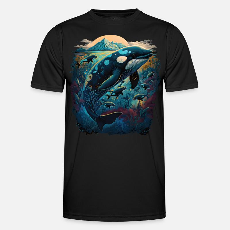 Observation colorée des orques Observation des orques T-shirt sport Homme