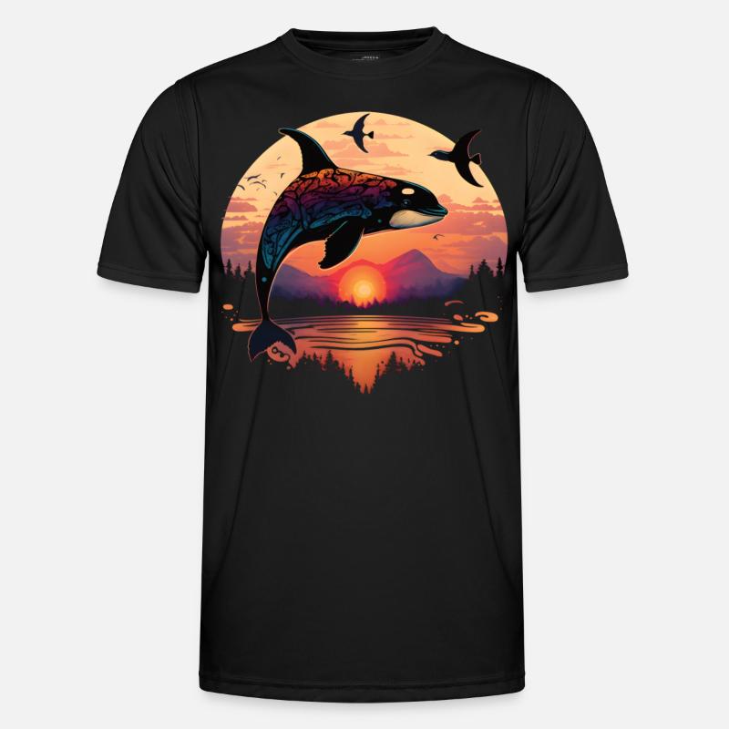 Observation colorée des orques Observation des orques T-shirt sport Homme
