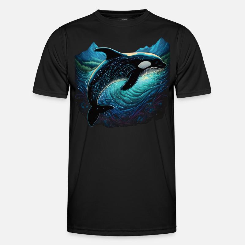 Observation colorée des orques Observation des orques T-shirt sport Homme