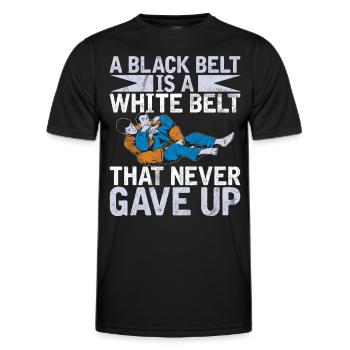 Jiu Jitsu Martial Arts Kung Fu & Karate Jiu Jitsu - Men's Functional T-Shirt - black - Front - AI Model Male 178 dark (178cm)